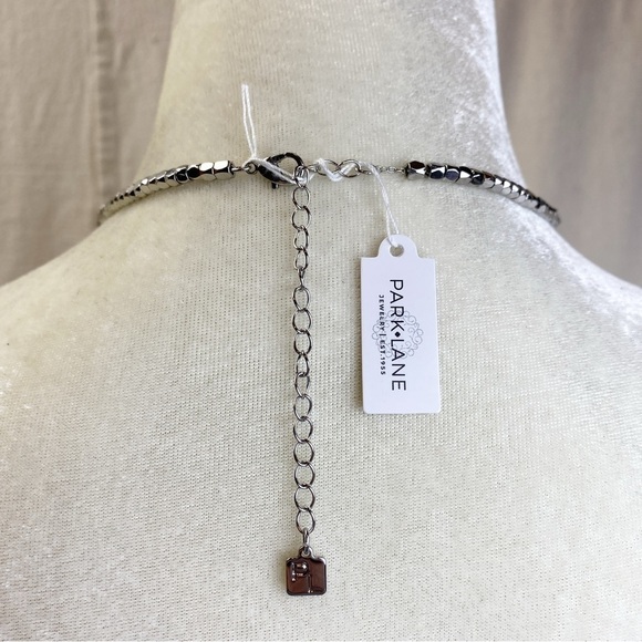 NWT 💎 SPARKLING HAZY FACETED SILVER BEADS SHIMMERING NECKLACE - Picture 6 of 9